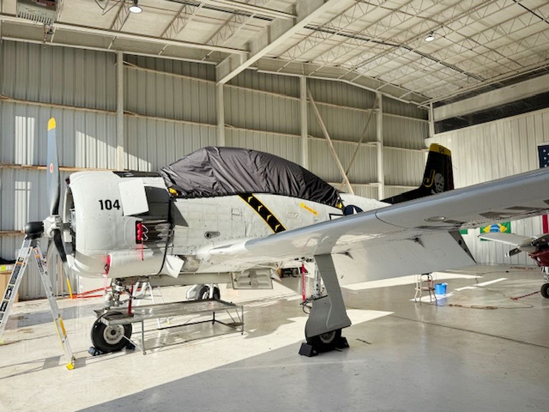 North American T-28 Travel Weight Canopy Cover